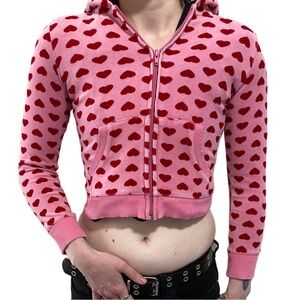 GAP Kid’s ASO Jennifer’s Body Youth Medium Heart Zip Up Hoodie Jacket